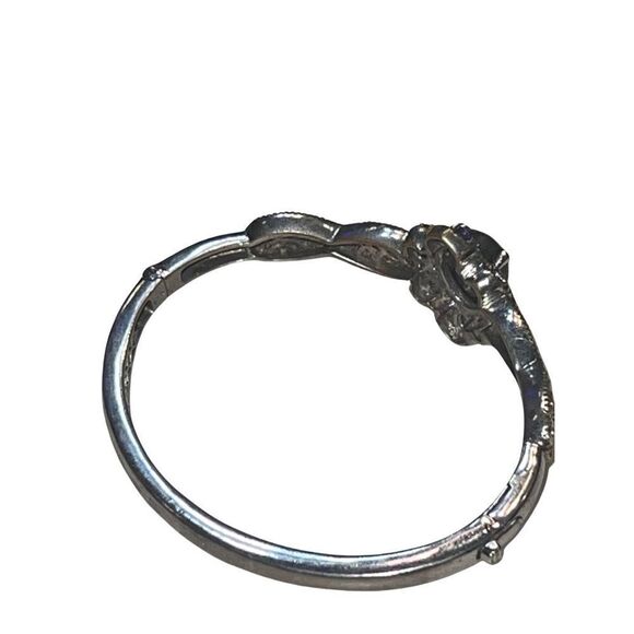 Karis Malagasy Labradorite & Multi Gemstone Filigree Vermeil Hinged Bracelet - Picture 6 of 16